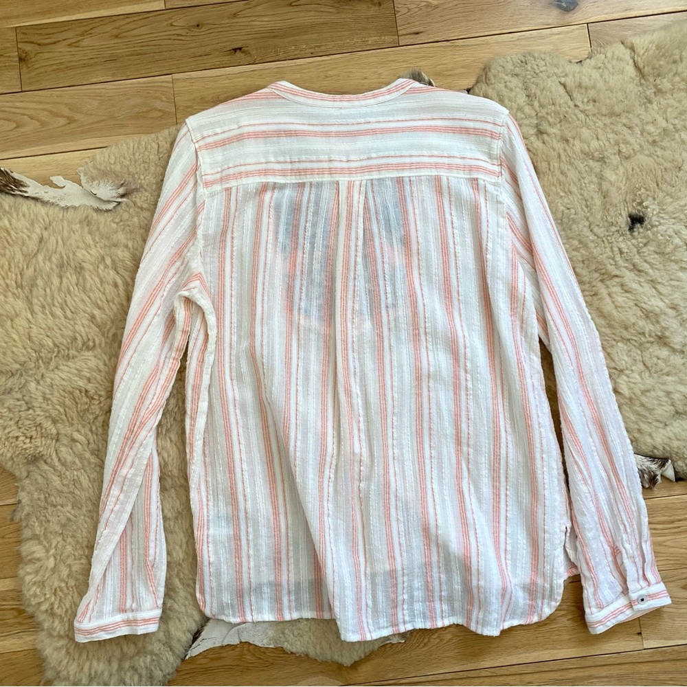 Anthropologie Holding Horses Striped Long Sleeve Blouse Top - Picture 6 of 6